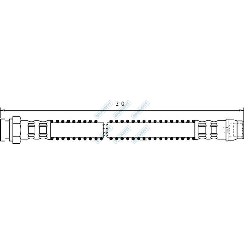 Apec Brake Hydraulic Hose Line Rear BHO4114