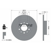 Textar 2 x Solid Rear Brake Discs 92145203-x2