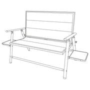 Naples Pro Bench with side tables f1327 - Quest - Van Life Living