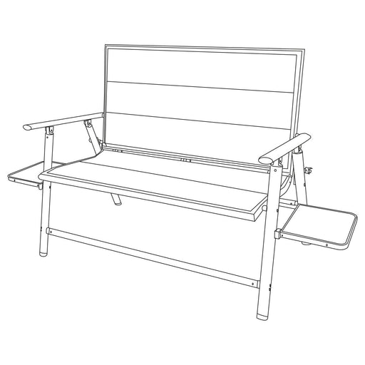 Naples Pro Bench with side tables f1327 - Quest - Van Life Living