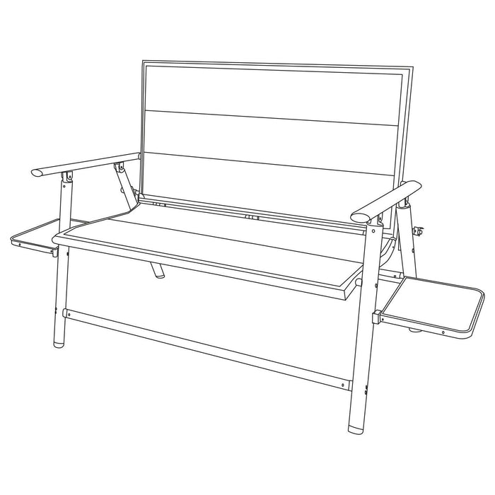 Naples Pro Bench with side tables f1327 - Quest - Van Life Living