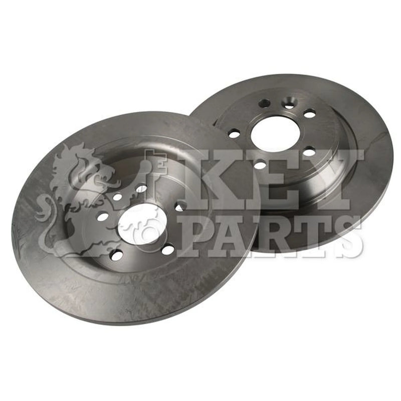 Key Parts 2 x Solid Rear Brake Discs KBD4587-x2