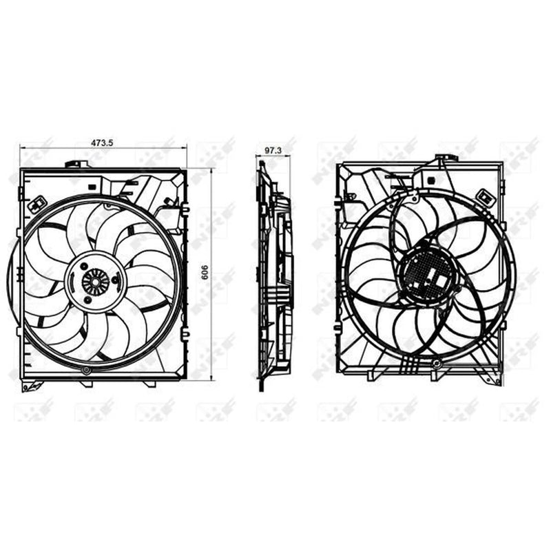 NRF Engine Cooling Fan 47863