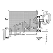 Denso Air Conditioning Condenser fits Mazda 3 2003-2009 1.3 1.6 2.0 2.3