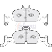 Fahren Front Brake Pad Set FBP3785
