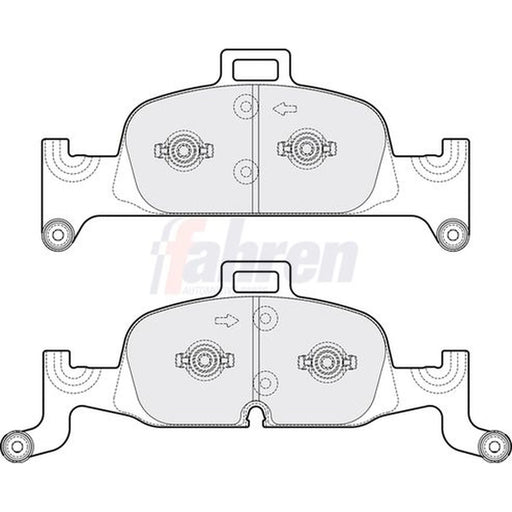 Fahren Front Brake Pad Set fits Audi A4 Allroad B9 2016-2020 2.0 3.0