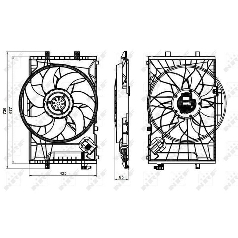 NRF Engine Cooling Fan 47846