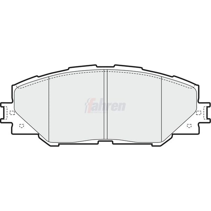 Fahren Front Brake Pad Set fits Toyota Auris 2006-2018 1.8