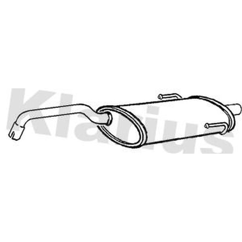 Klarius Box With Tail Pipe Rear FT905G