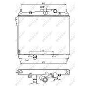 NRF Engine Radiator 53360