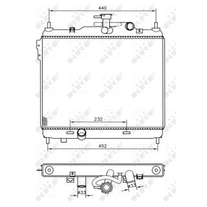 NRF Engine Radiator 53360