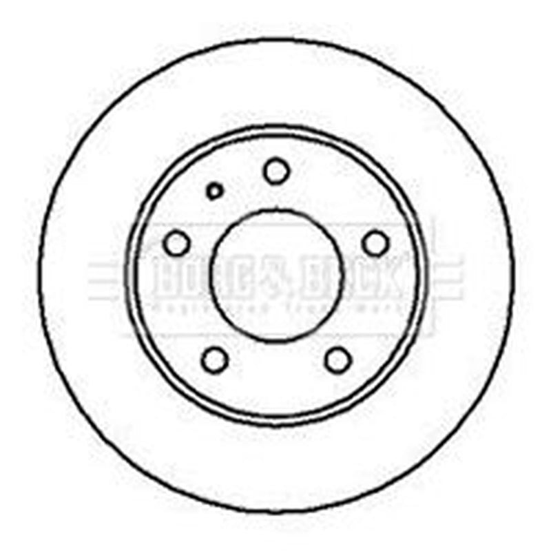 Borg & Beck 2 x Vented Front Brake Discs BBD4997-x2