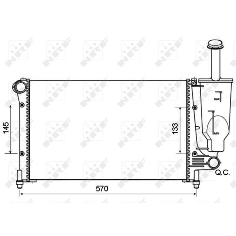NRF Engine Radiator 53128A