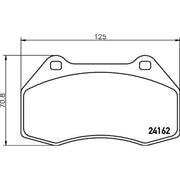 Mintex Front Brake Pad Set MDB2725