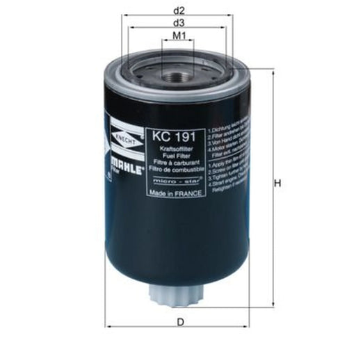 Mahle Fuel Filter Element KC 191
