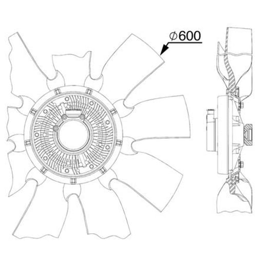 Mahle Engine Cooling Fan CFF 518 000P
