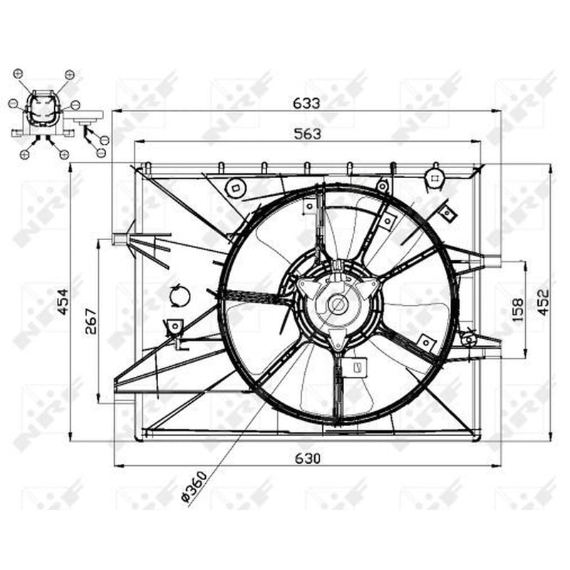 NRF Engine Cooling Fan 47671