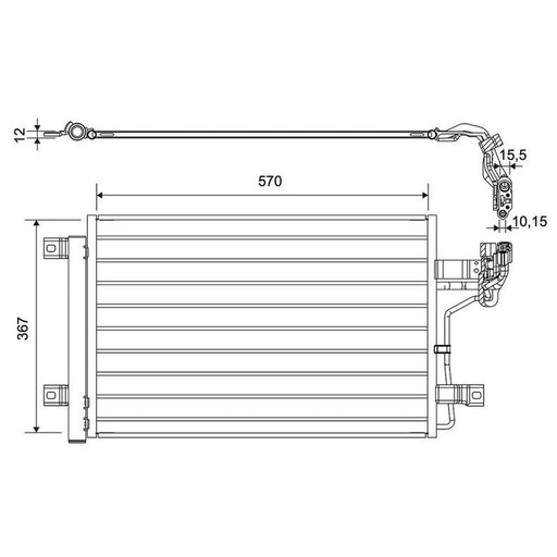 Valeo Air Conditioning Condenser 822567