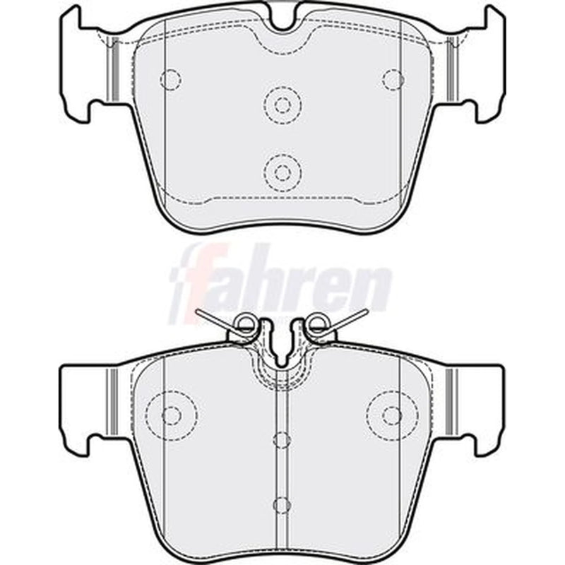 Fahren Rear Brake Pad Set FBP3789