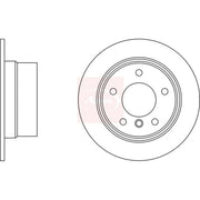 Apec 2 x Solid Rear Brake Discs DSK352-x2