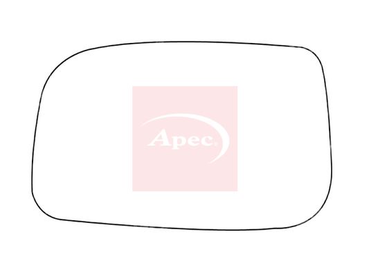 Apec Red Exterior Wing Mirror Glass AMS2191