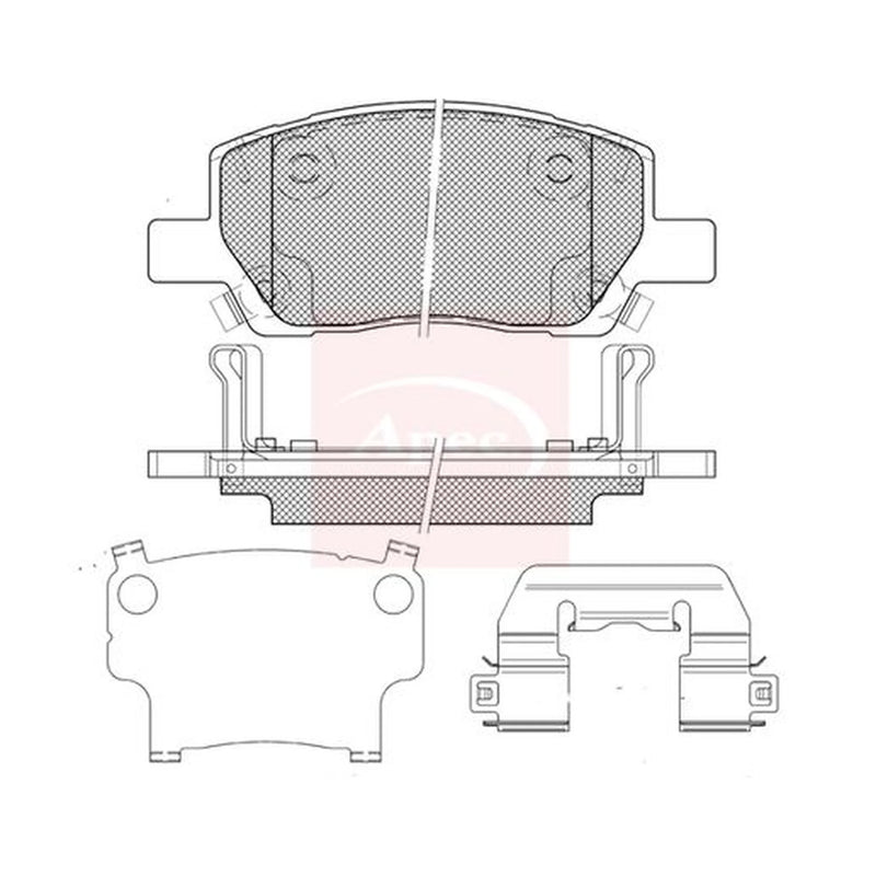 Apec Front Brake Pad Set PAD2461