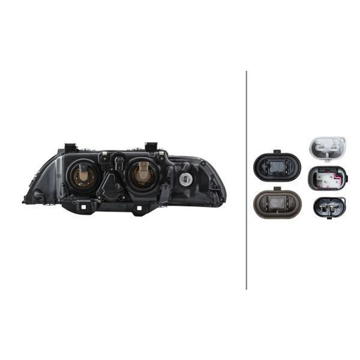 Hella Headlight Headlamp H21W Right 1EL 008 053-521