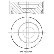 Mahle Piston Cylinder Bore = 86mm 503 48 00