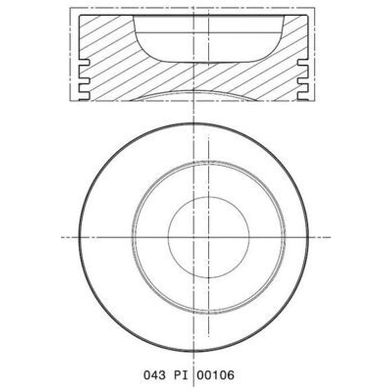 Mahle Piston Cylinder Bore = 87mm 503 48 01