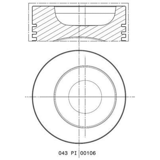 Mahle Piston Cylinder Bore = 87mm 503 48 01