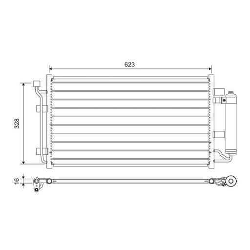Valeo Air Conditioning Condenser 822646
