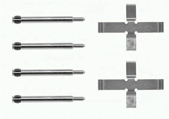 Textar Brake Pad Accessory Fitting Kit Rear 82026300