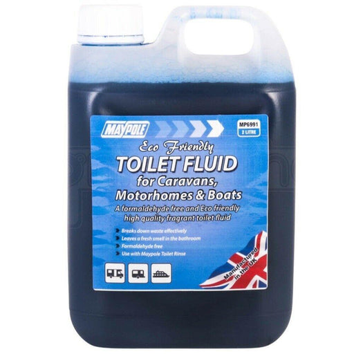 Eco Friendly Toilet Blue Chemical Fluid 2 Litre - Maypole - Van Life Living