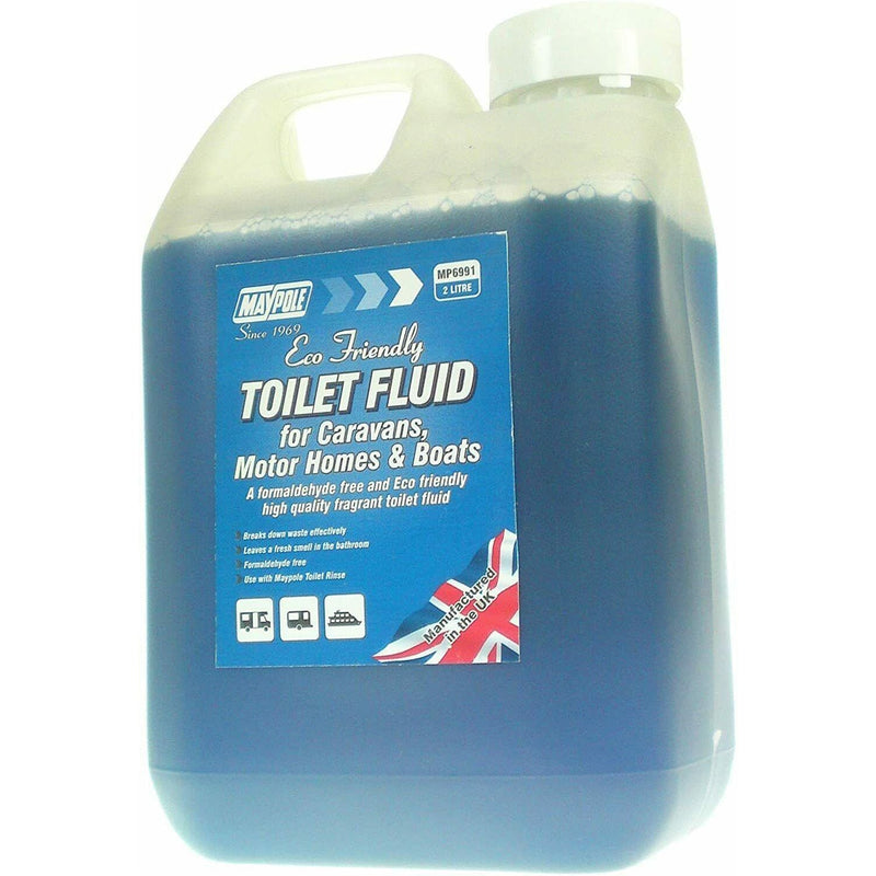 Eco Friendly Toilet Blue Chemical Fluid 2 Litre - Maypole - Van Life Living