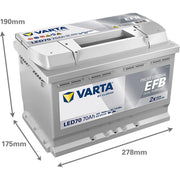 Varta Battery 12V 70Ah 760A 932070076K312