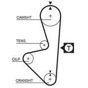 Gates Timing Belt Cambelt 137 Teeth 5314XS