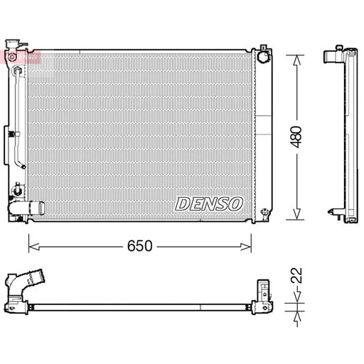 Denso Engine Radiator DRM51012