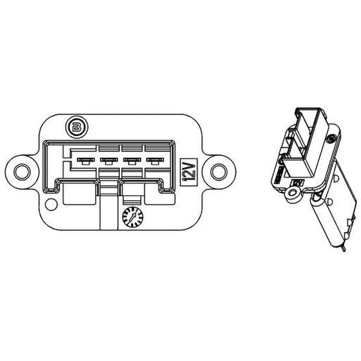 Mahle Heater Blower Resistor ABR 88 000P