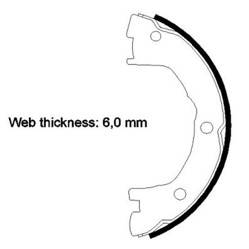 Mintex Parking Brake Shoe Set MFR729