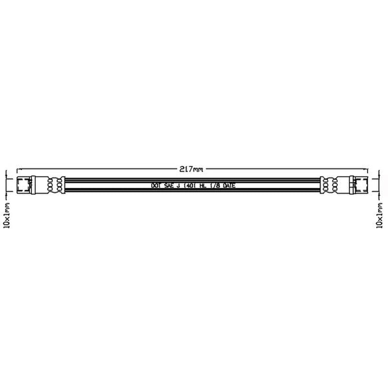 Abtex Brake Hydraulic Hose Line Right ABH1057