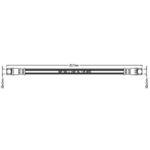 Abtex Brake Hydraulic Hose Line Right ABH1057