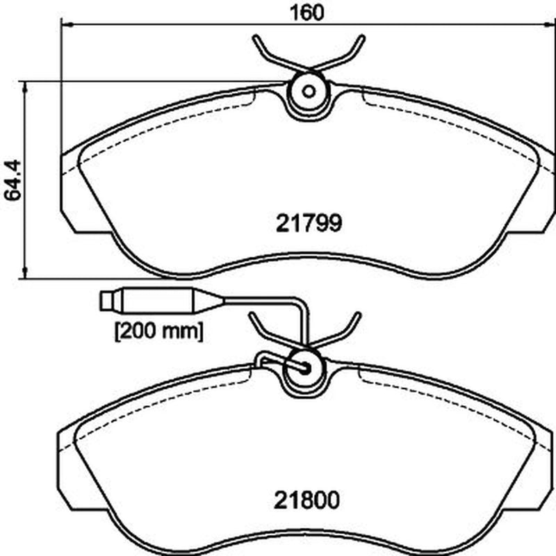 Mintex Front Brake Pad Set MDB1704