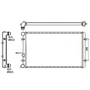 NRF Engine Radiator 509529A