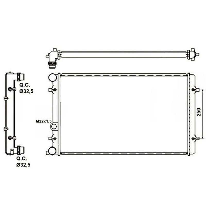 NRF Engine Radiator 509529A