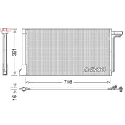 Denso Air Conditioning Condenser fits Ford C-Max II 2010-2019 1.6