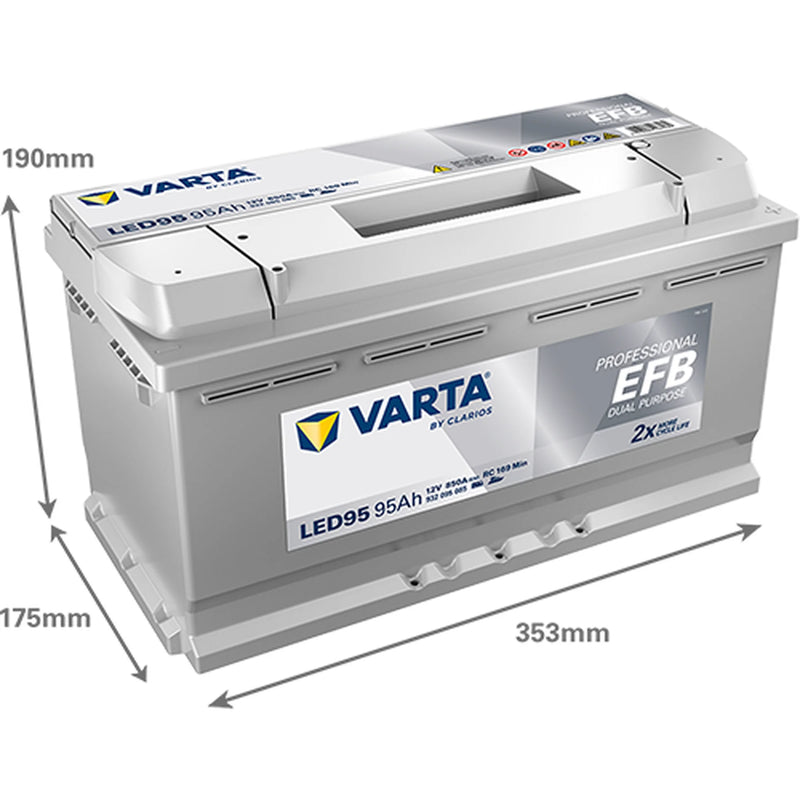 Varta Battery 12V 95Ah 850A 932095085K312