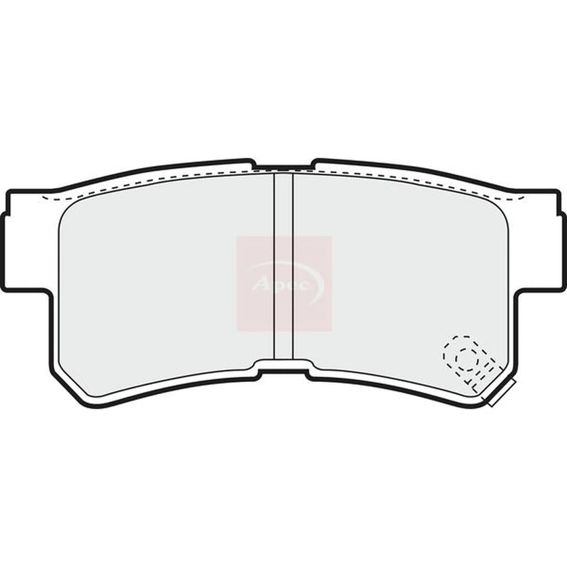Apec Rear Brake Pad Set PAD1245