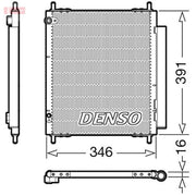 Denso Air Conditioning Condenser fits Citroën C-Zero 2010-2011
