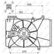 NRF Engine Cooling Fan 47551