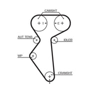 Gates Timing Belt Cambelt 127 Teeth 5419XS